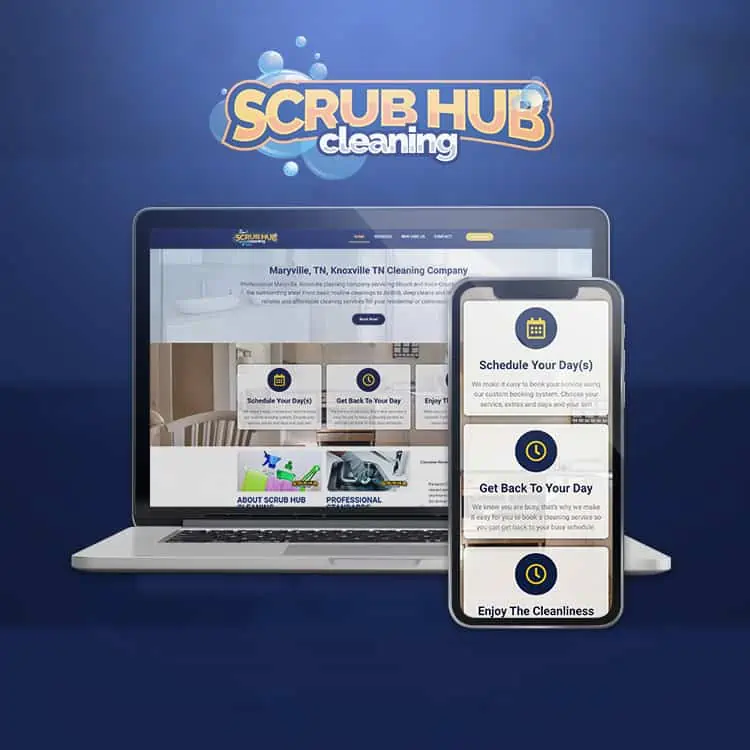Scrub Hub Cleaning, Maryville web design
